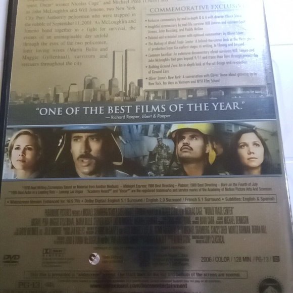 World Trade Center (DVD, 2006, 2-Disc Set, Special Commemorative Edition - Picture 9 of 9